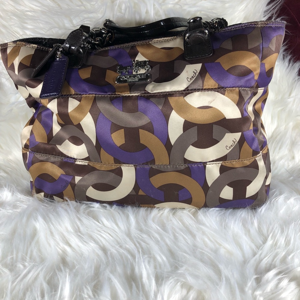 Coach East West Chainlink Tote
